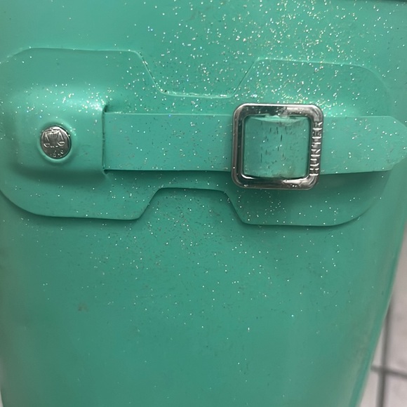 Hunter Mint green sparkle rubber boots - Picture 6 of 6